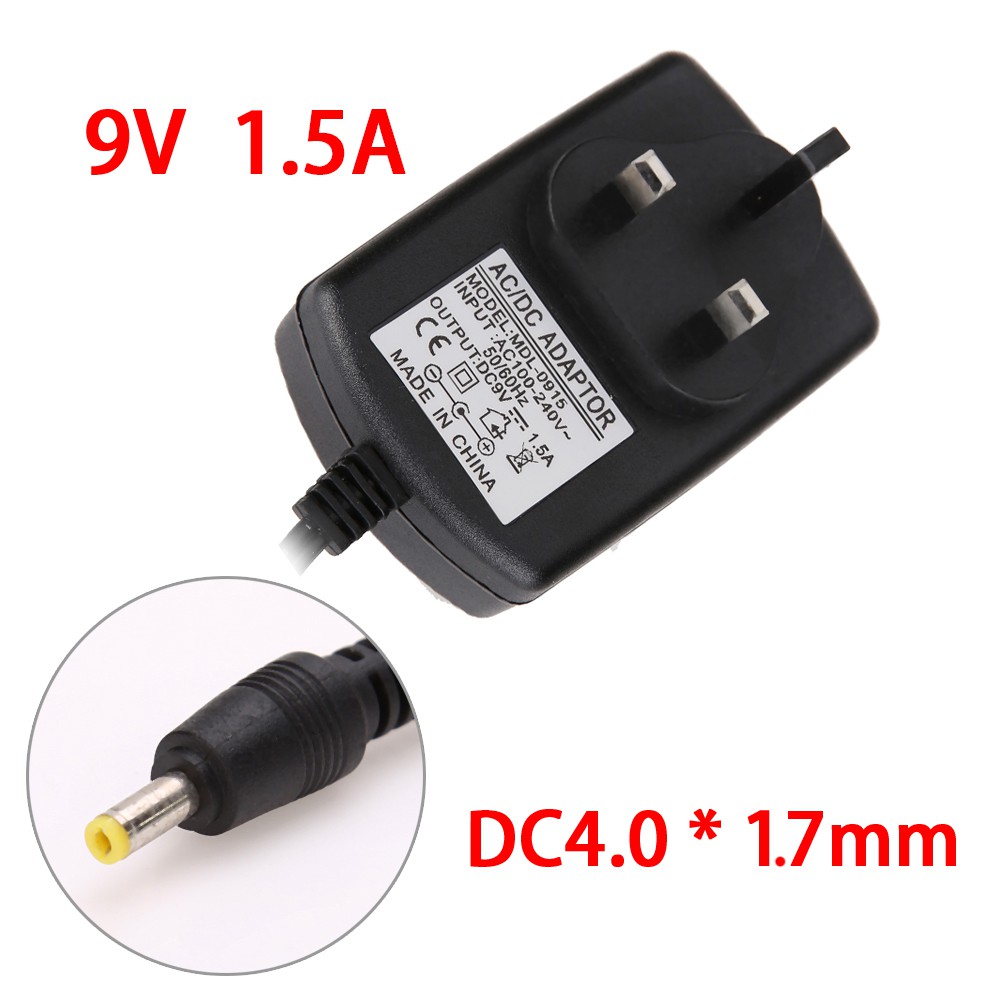 Adapter AC ra DC 4.0mmx1.7mm 9V 1.5A