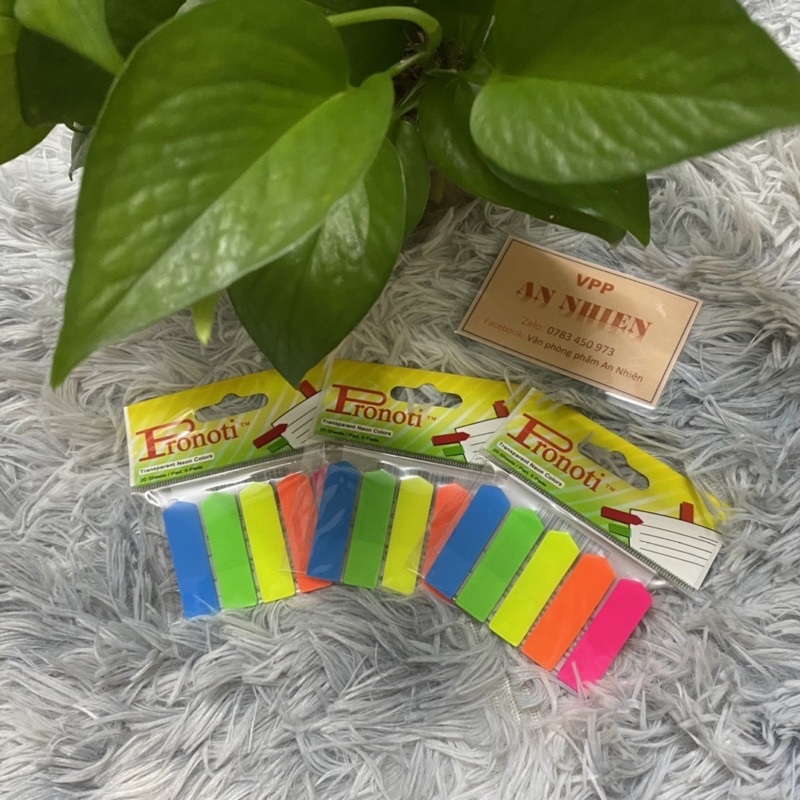 Phân Trang Mũi Tên , giấy  note phân trang  5 màu pronoti