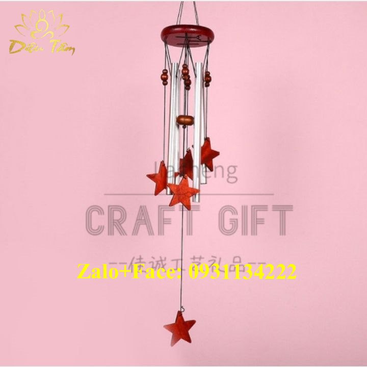 Chuông gió phong thuỷ 4 thanh may mắn