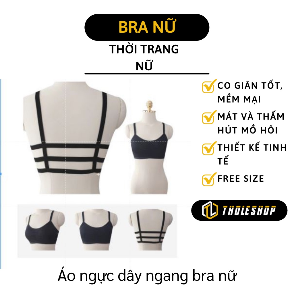 Áo Ngực Nữ - Áo Bra Thái Có Đệm Nfwjc 3 Dây Ngang Co Giãn Tốt, Thời Trang Nữ 5655