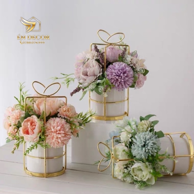 Lọ Hoa Kèm Hoa, Lọ Hoa Xinh Xắn, Trang Trí Nhà Cửa, Én Decor
