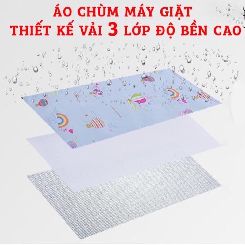 ⚡️3 lớp cao cấp⚡️Áo trùm máy giặt cao cấp lồng ngang- đứng