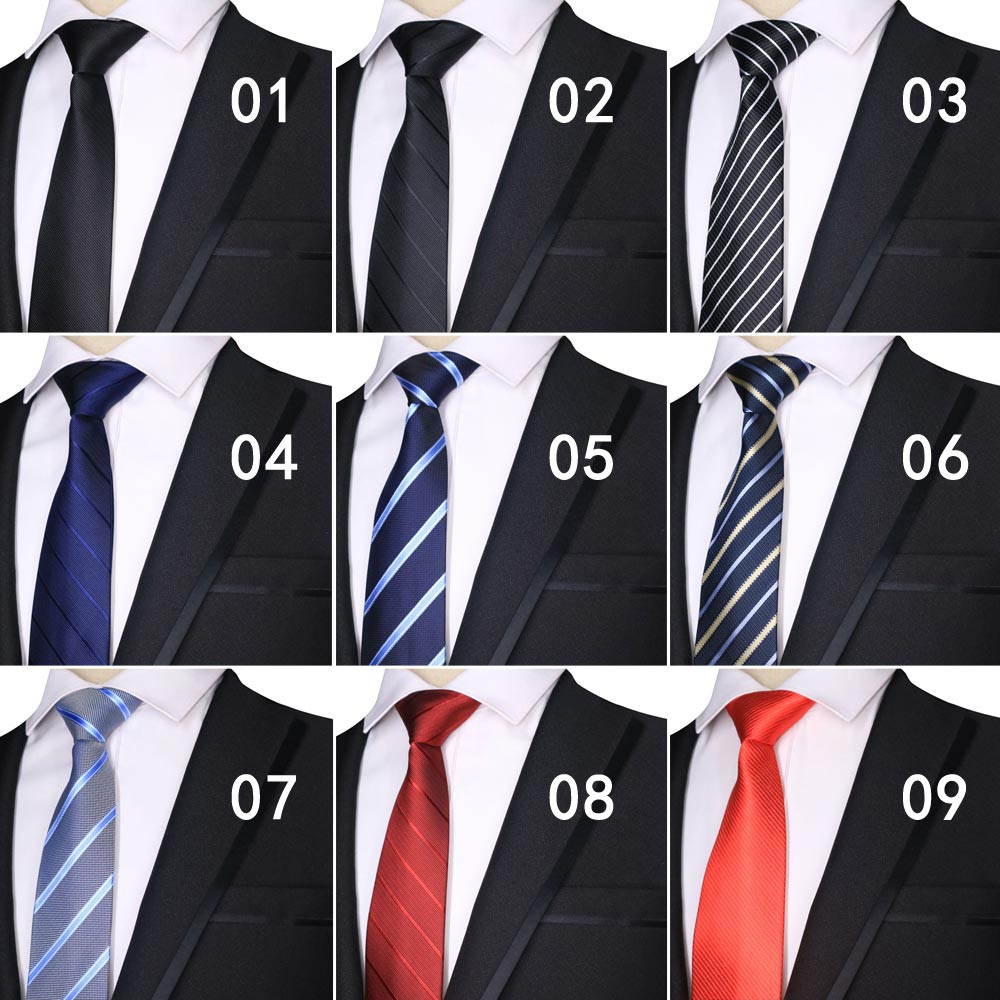 Cà Vạt Nam Bản Rộng 7CM Sọc Thời Trang Lịch Lãm