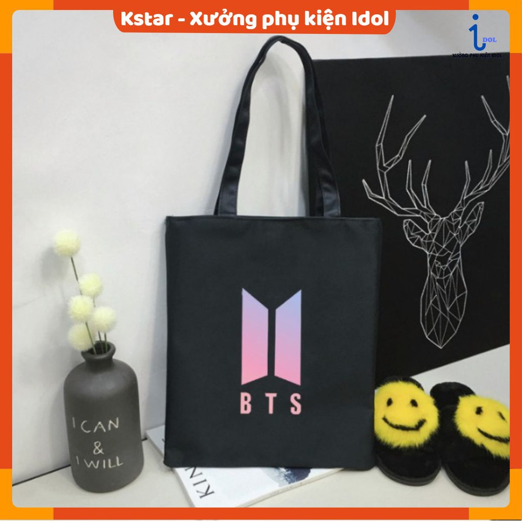 Túi tote hình logo Bangtan  mẫu mới