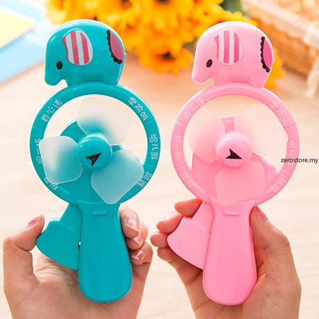 Quạt họa tiết voi hoạt hình áp lực thấp mini cầm tay