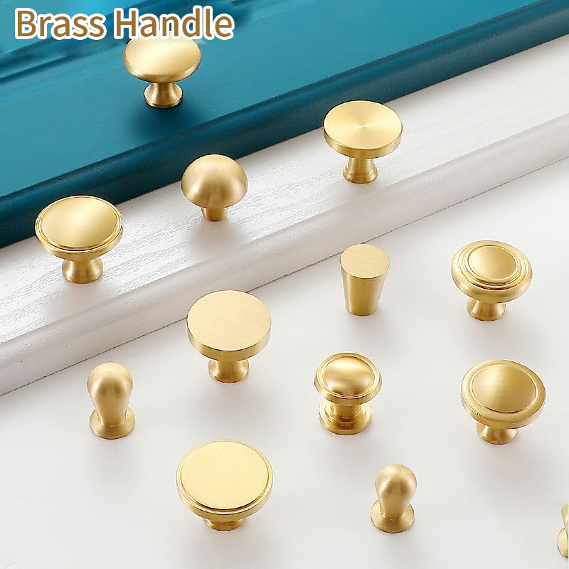 Tay Nắm Ngăn Kéo Tủ Màu Vàng Đồng 100%Brass Thiết Kế Hiện Đại Tiện Dụng