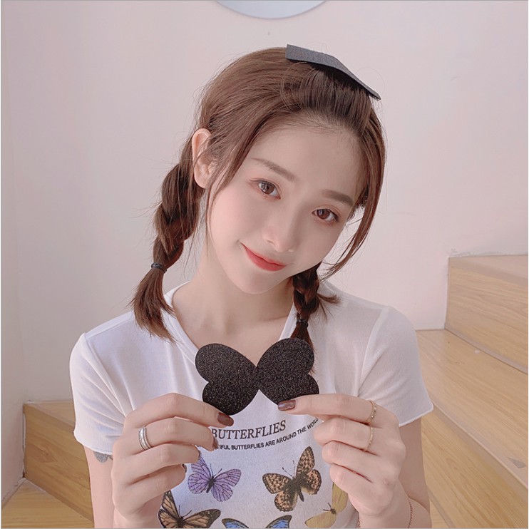 Miếng dán tóc mái đính kim tuyến (1 cái) (dùng khi make up, skincare) nhiều kiểu dáng, tiện lợi