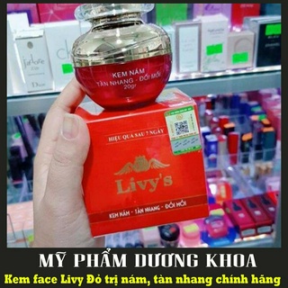 Kem Face Livy's Thái Lan ĐỎ NÁM TÀN NHANG ĐỒI MỒI CHÍNH HÃNG - Mỹ Phẩm Dương Khoa