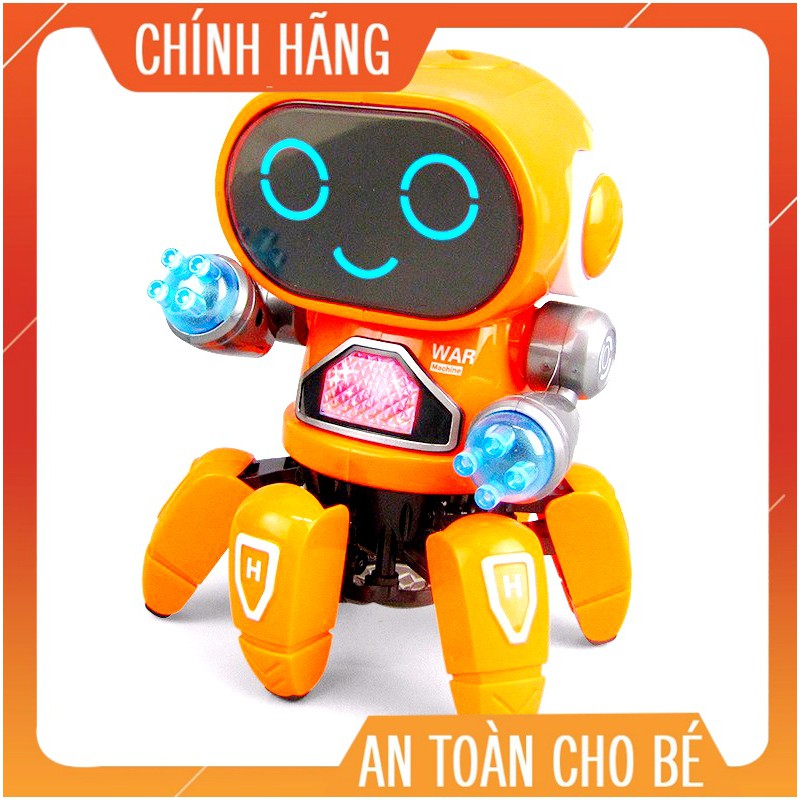 [𝐁𝐀́𝐍 𝐂𝐇𝐀̣𝐘] Robot thông minh nhảy múa chớp đèn di chuyển vui nhộn cho bé ( tặng kèm pin )