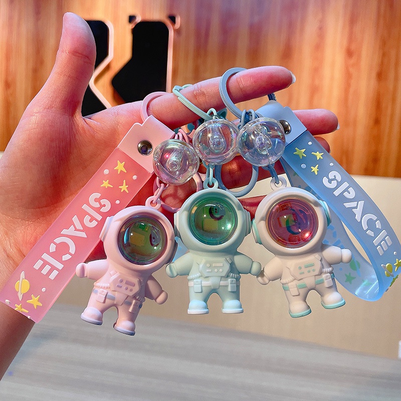 Móc Khóa Hình Phi Hành Gia Bằng Nhựa PVC Độc Đáo