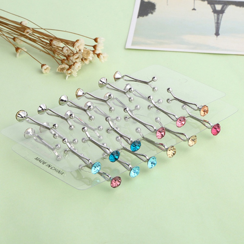 Set 12 Ghim Cài Khăn Trùm Đầu Kiểu Đạo Hồi Đính Đá Nhiều Màu An Toàn