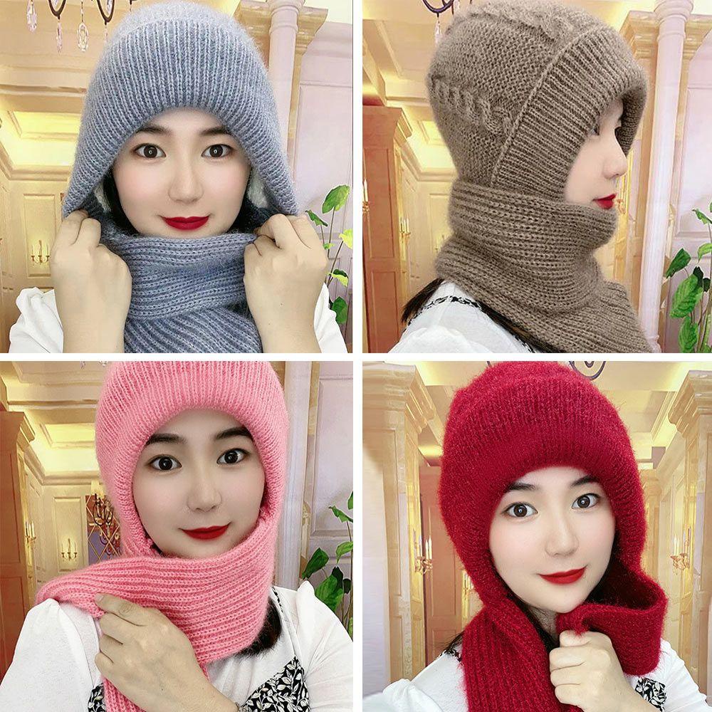 Mũ Beanie Dệt Kim Chống Gió Giữ Ấm Mùa Thu Đông