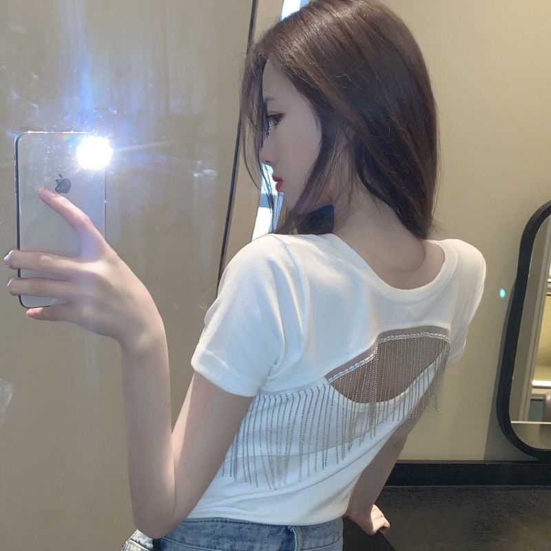 Áo thun tay ngắn thiết kế mới thời trang mùa hè theo phong cách hàn quốc cho nữ 2021