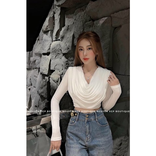 Áo thun tay dài cổ đổ cao cấp - uk alohashop91