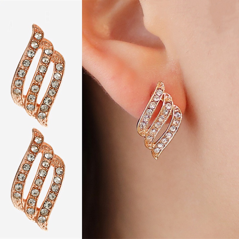 Bông Tai Đính Đá Thời Trang Dành Cho Nữ