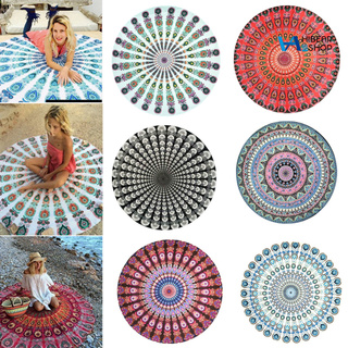 Thảm Đi Biển Tập Yoga Đi Picnic Hình Tròn Bằng Vải Voan Chống Nắng Kiểu Vi thumbnail