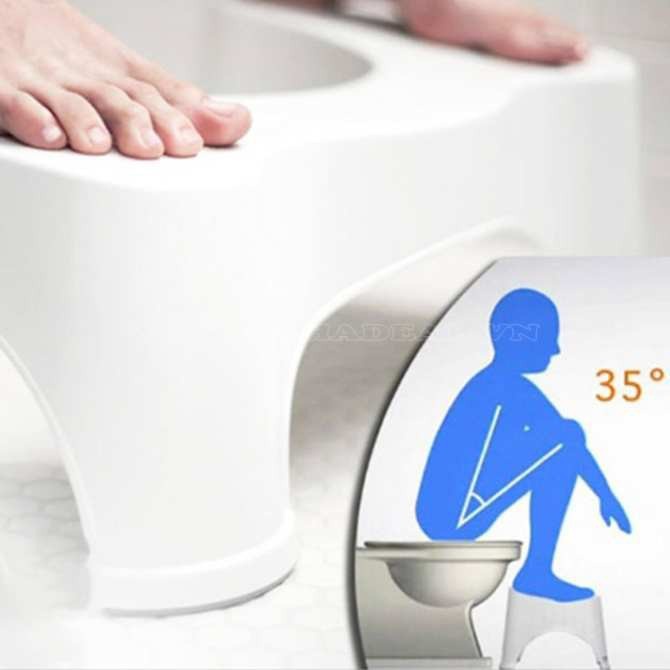 {SẢN PHẨM} GHẾ KÊ CHÂN TOILET CHỐNG TÁO BÓN NGỒI ĐÚNG TƯ THẾ