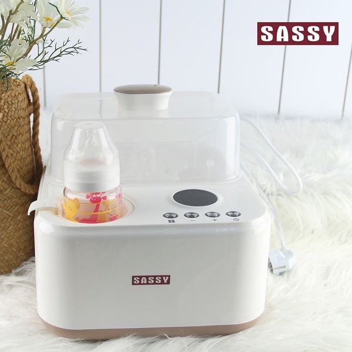 Máy tiệt trùng bình sữa và hâm sữa 2in1 Sassy - Hàng chính hãng - Bảo hành 12 tháng