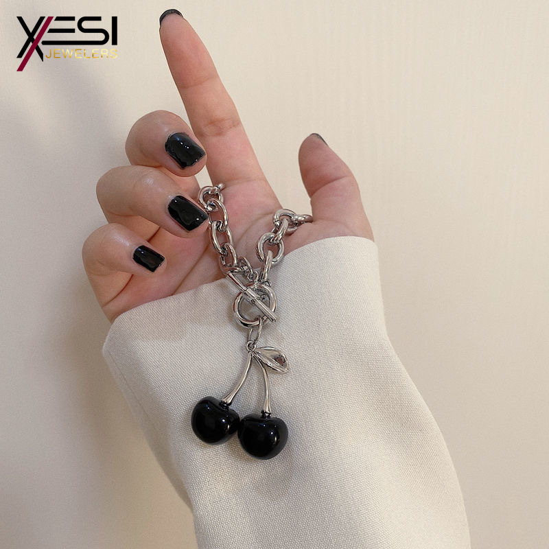 Dây Chuyền Mặt Hình Trái Cherry Xinh Xắn Dành Cho Nữ