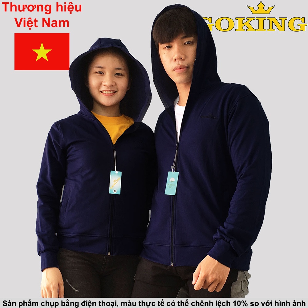 Áo khoác da cá GOKING 6 túi cho nam nữ, trẻ em. Hàng hiệu cao cấp. Chống lanh, giữ ấm, chống nắng, chống tia UV hiệu quả