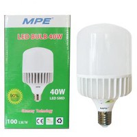 Bóng Đèn Led 40W Bulb MPE THÂN NHÔM SÁNG TRẮNG