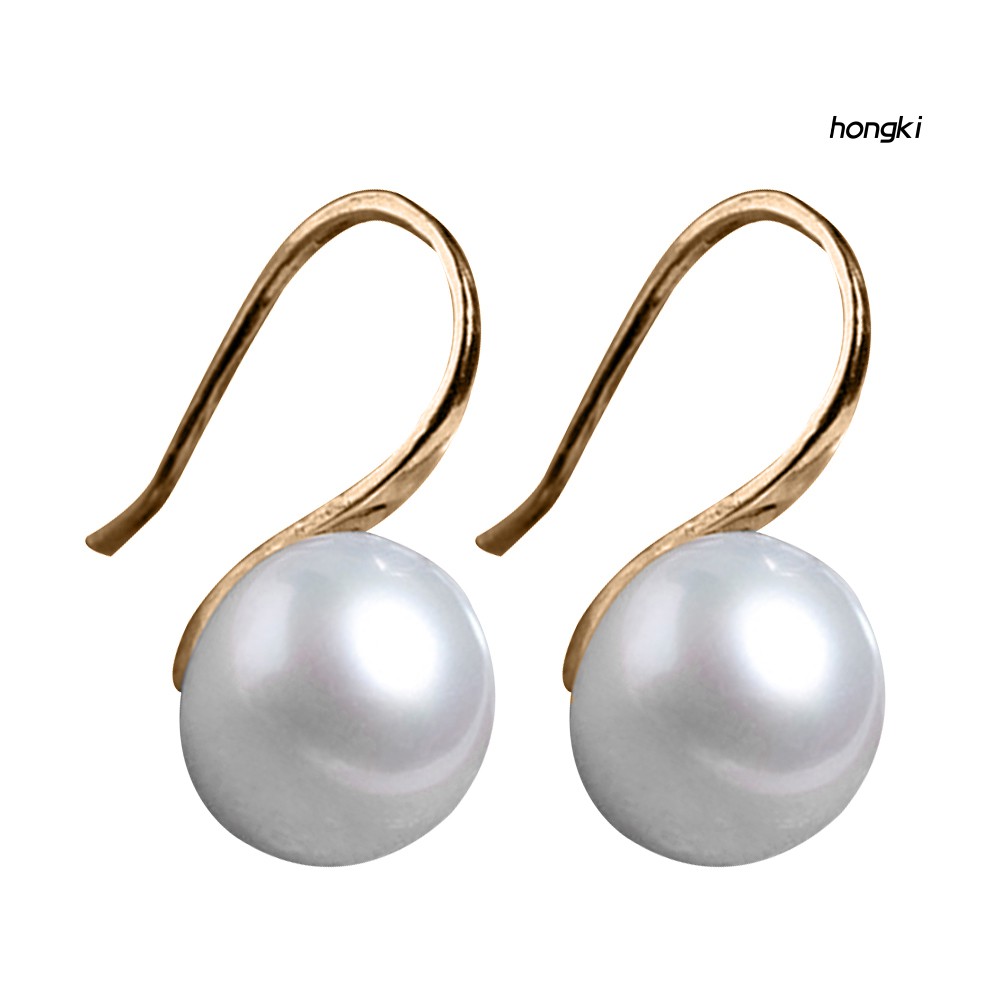 Hoa Tai Dáng Dài Đính Ngọc Trai Nhân Tạo Thời Trang Dành Cho Nữ