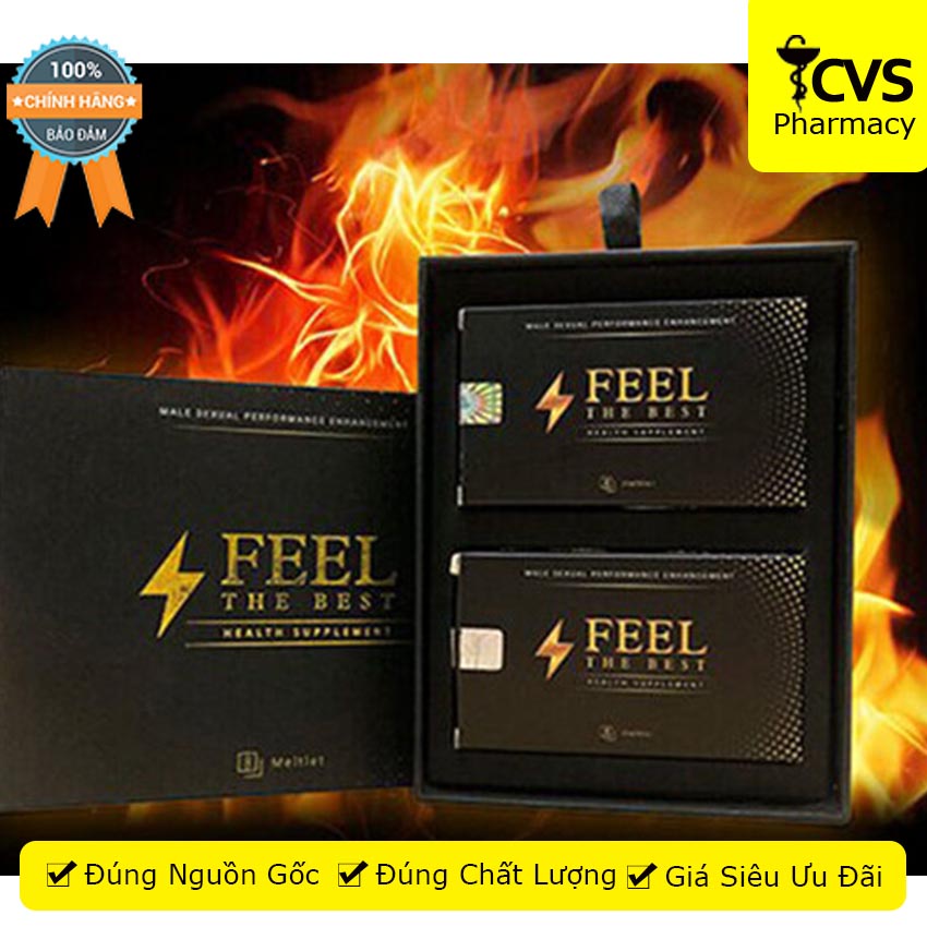 Viên Uống FEEL THE BEST hỗ trợ làm chậm quá trình mãn dục ở nam giới hộp 8v , Cvspharmacy