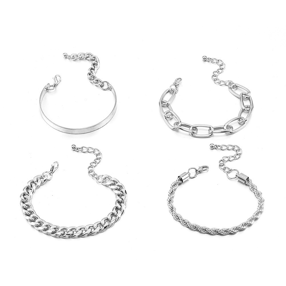 Set 4 vòng đeo tay phong cách boho thời trang dành cho nữ Yanqueens Đồ trang sức