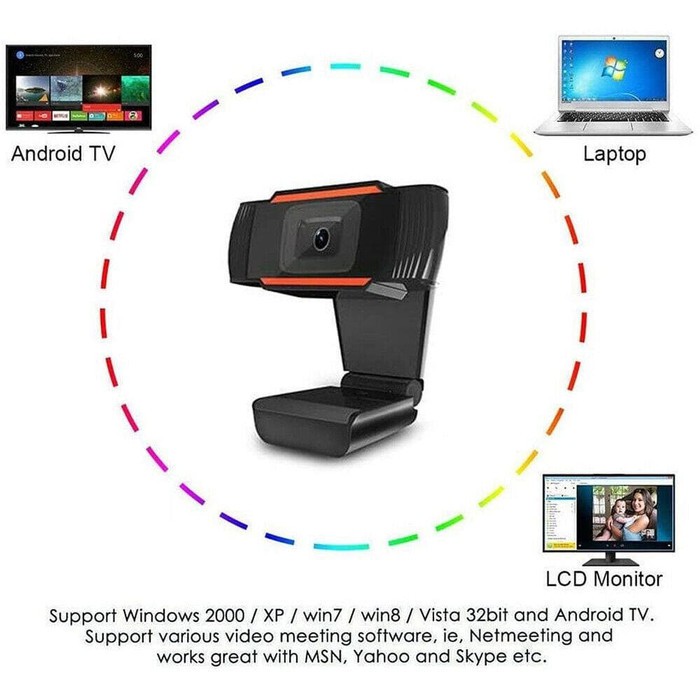 Camera Hd 720 Tự Động Lấy Nét Kèm Micro Cho Pc - Laptop - Android Tv | BigBuy360 - bigbuy360.vn