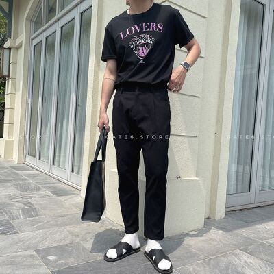Áo thun Nam cổ tròn GATE6, phông ngắn tay Unisex premium 100% cotton co giãn regular fit Lovers - #G0010