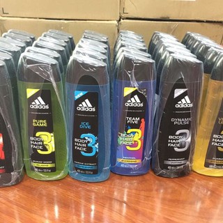 Dầu gội + Sữa tắm + Sữa rửa mặt 3 trong 1 của ADIDAS