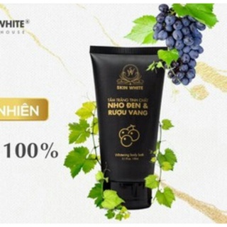 Tắm trắng nho den và rượu vang