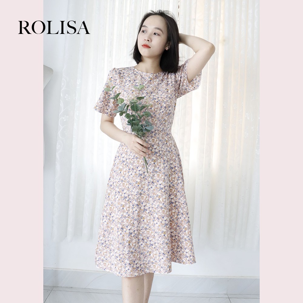 [Mã SKAMSALEP6 giảm 10% tối đa 100K đơn 150K] Đầm váy dài hoa nhí đơn giản, ngọt ngào RD037 màu hồng | BigBuy360 - bigbuy360.vn