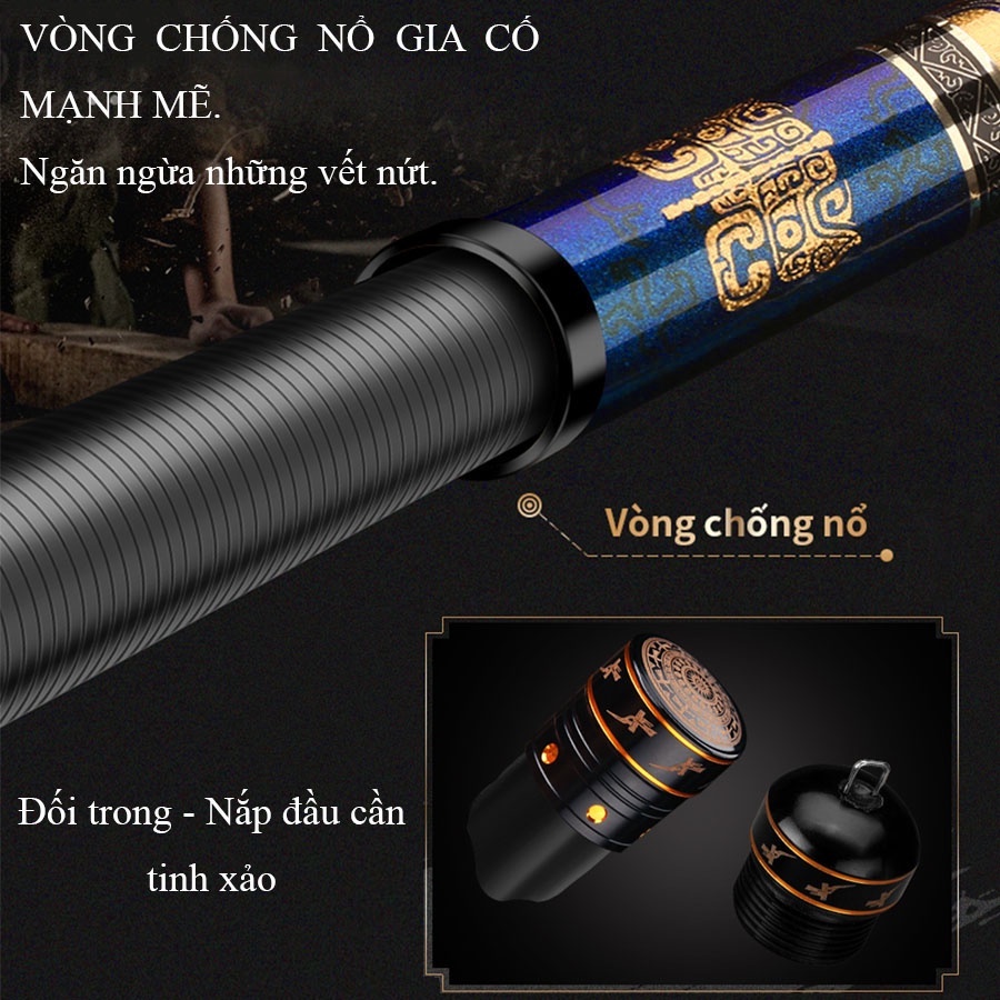 Cần Câu Tay Rice Fishing Phi Vân Long chuyên câu đài, câu tổng hợp săn hàng phân bố lực 28 CC-18