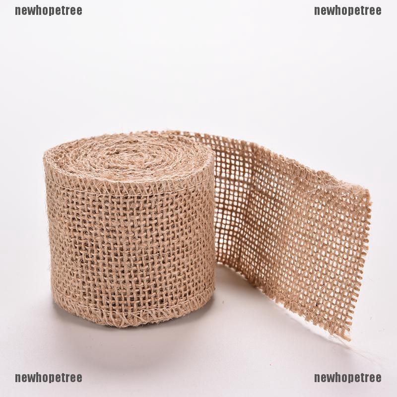 Cuộn dây ruy băng vải bố tự nhiên dùng trang trí