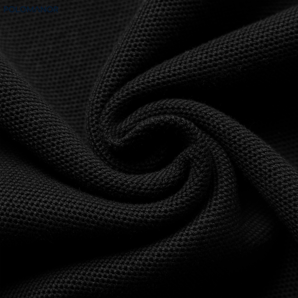 Áo Polo nam phối HALAND vải cá sấu cotton CMC, nam tính, thanh lịch, sang trọng - POLOMANOR