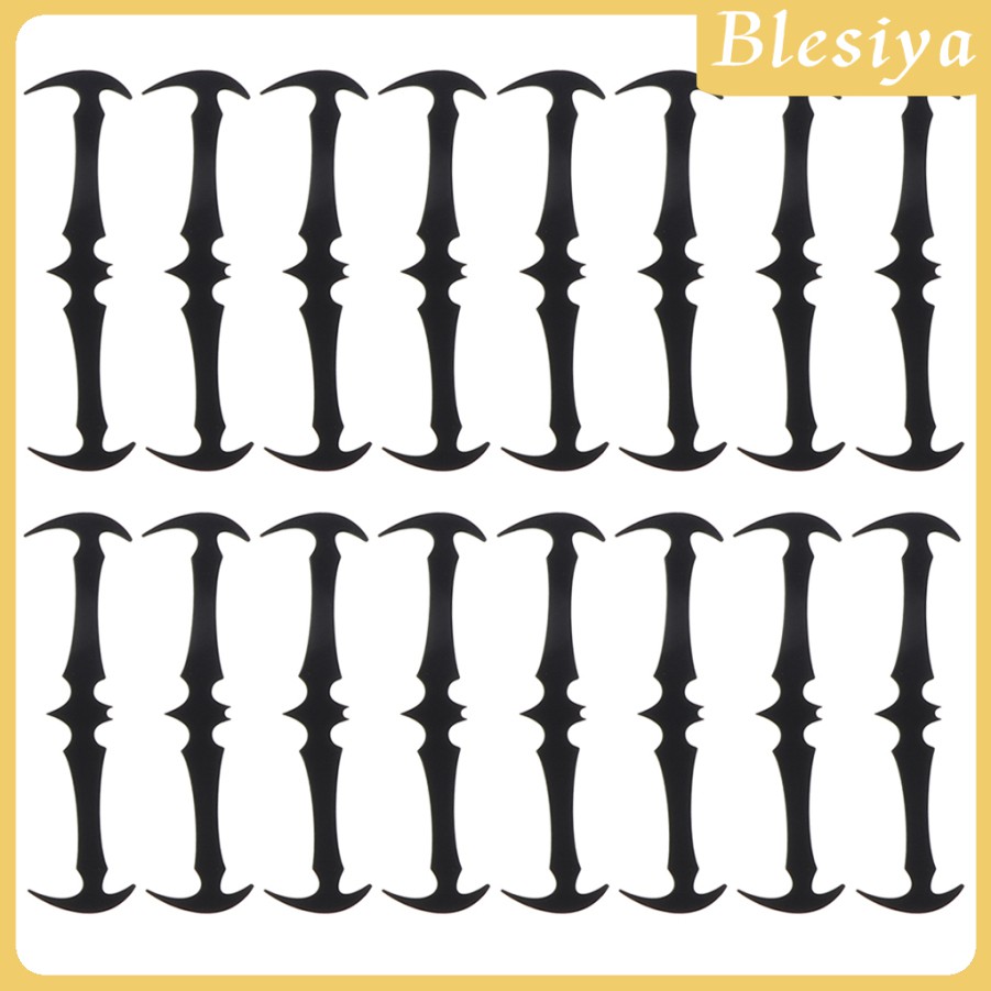 [Blesiya] Set 16 Dây Giày Silicon Đàn Hồi Không Cần Buộc