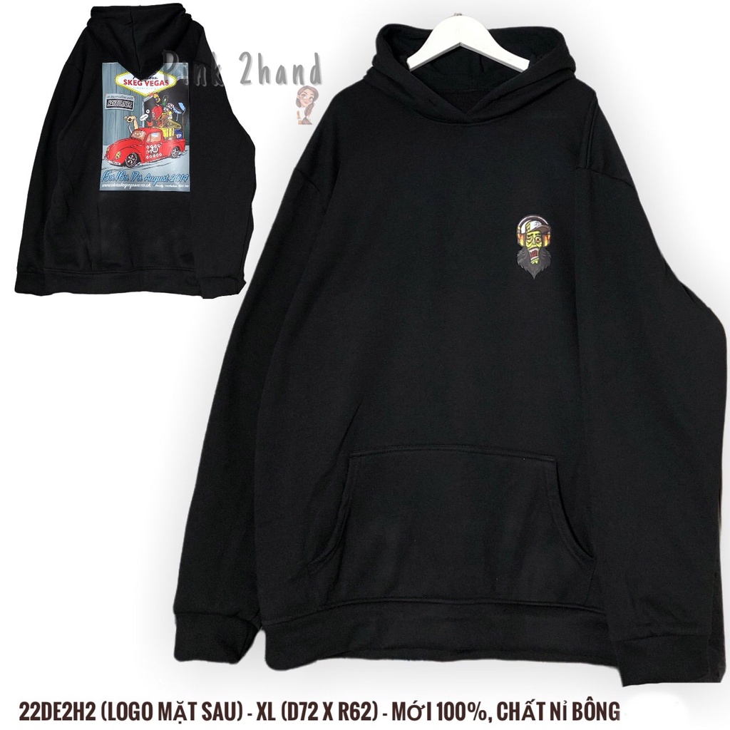 Áo Hoodie nữ, nam 2hand, chất dày, size XL/XXL - 2404-1