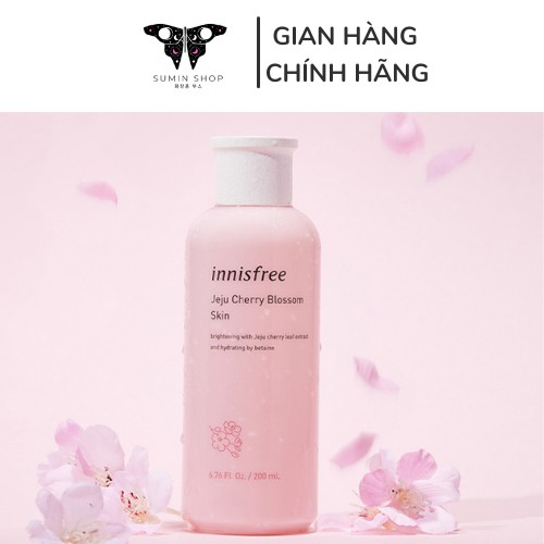 🍓Free Ship🍓Toner Dưỡng Trắng Innisfree Cherry Blossom Skin Hoa Anh Đào