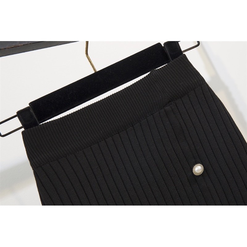 MS086 Chân váy len xẻ lệch đính ngọc | BigBuy360 - bigbuy360.vn