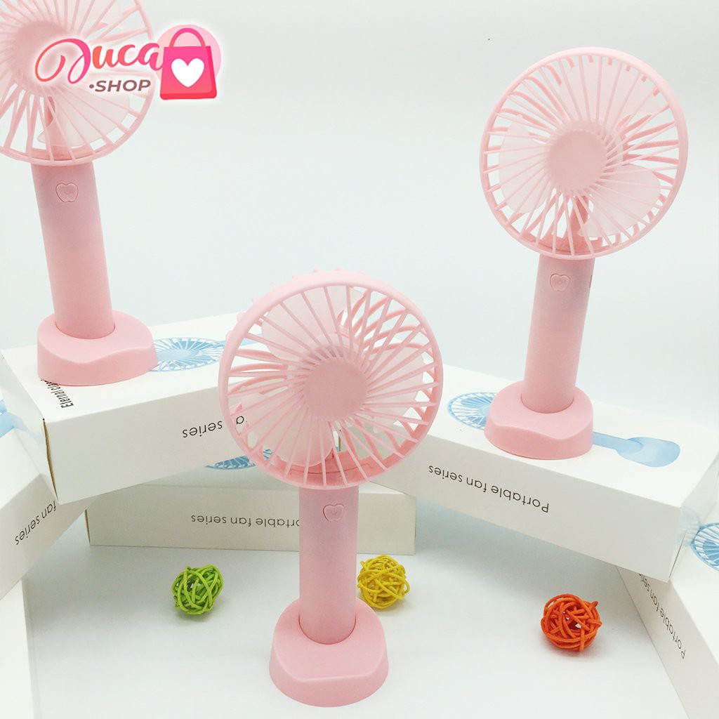 Quạt mini tích điện cầm tay có đế để bàn siêu hot | BigBuy360 - bigbuy360.vn