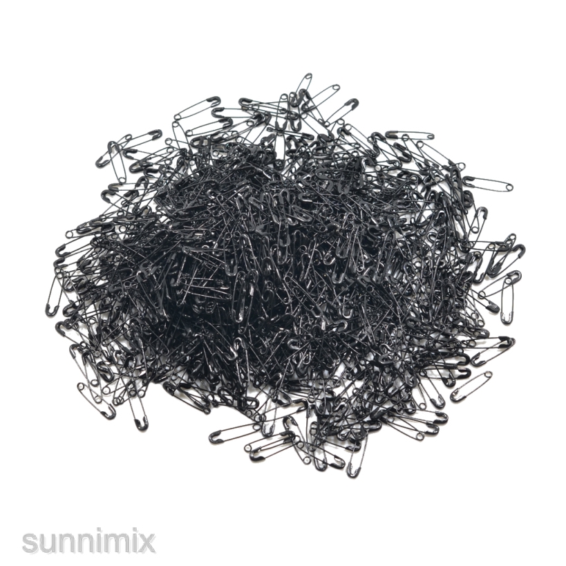 Set 1000 Ghim Cài Áo Mini 19mm Màu Đen Tiện Dụng