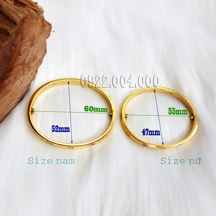 Vòng tay có vít mở, vòng tay nữ, vòng tay nam, vòng tay cặp VF574