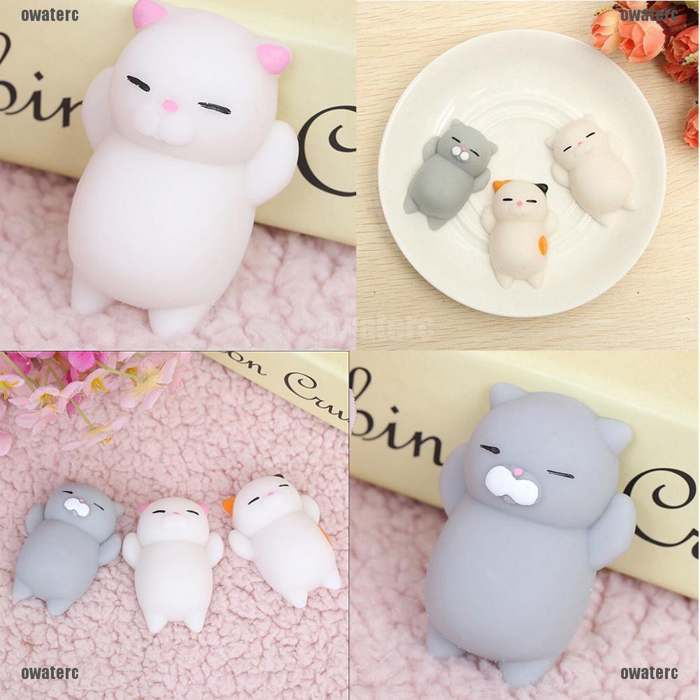 Đồ chơi squishy Giảm Stress Hình Mặt Mèo Dễ Thương Cho Bé