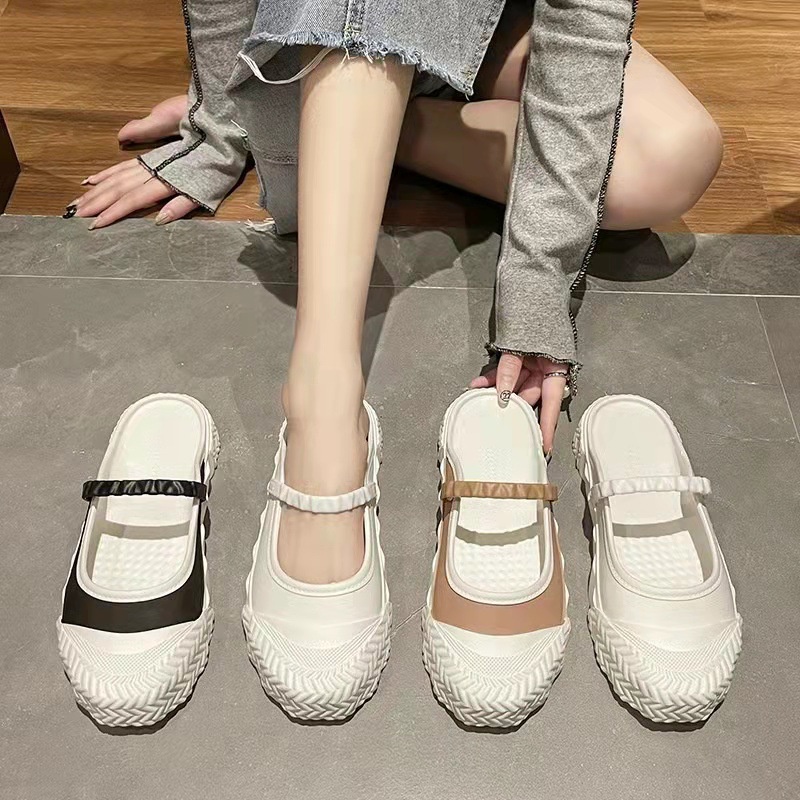 Dép Sandal Màu Trơn Mũi Tròn Thời Trang Dành Cho Nữ 2022 CHZK037