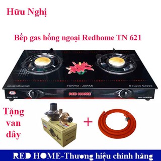 Bếp gas hồng ngoại redhome tn-621 + van + dây