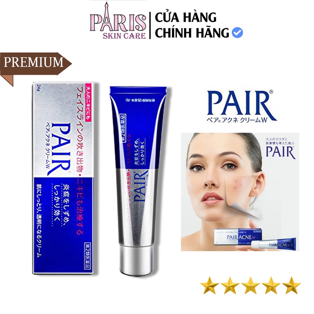 Kem ngừa mụn Pair Acne W Cream Nhật Bản - Kem mụn PAIR Nhật Bản 24gr sạch mụn chỉ trong 7 ngày