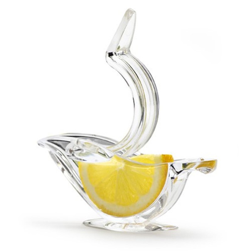 Acrylic Lemon Clip Manual Transparent Fruit Juicer Household Kitchen Gadget ABS Boat Juicer Fruit