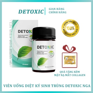 Viên Uống Diệt Ký Sinh Trùng Detoxic Của Nga 20 Viên - Ngừa Hôi Miệng, Thải Độc Cơ Thế
