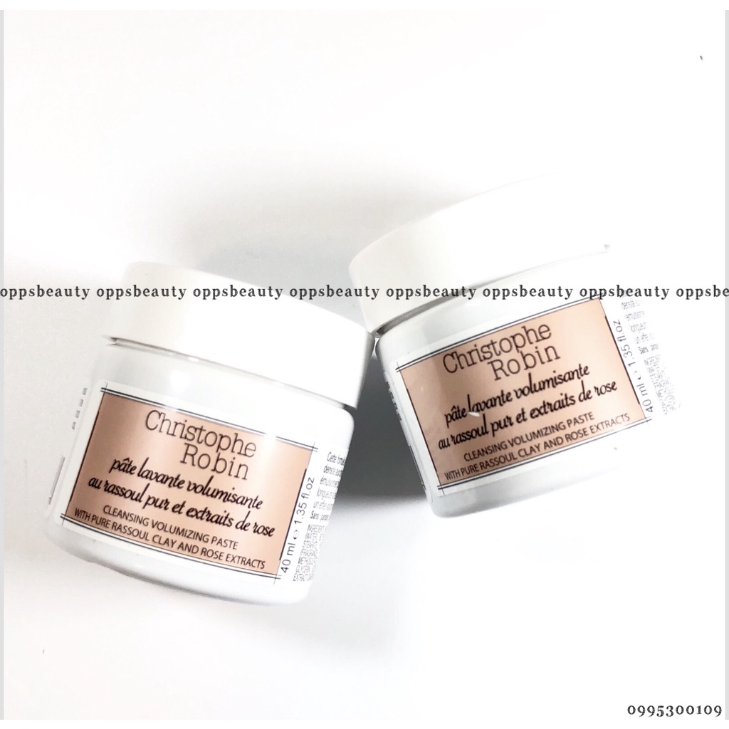 Tẩy da chết cho da đầu làm phồng tóc CHRISTOPHE ROBIN Volume Shampoo Paste  Rassoul Clay Rose Extract